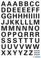 Etiket HERMA 4158 10mm letters A-Z zwart-2