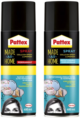 Lijmspray Pattex hobby spuitbus permanent 400ml-2