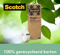 Plakband Scotch Magic 900 19mmx33m onzichtbaar mat 9 rollen-1