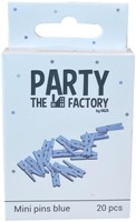 Knijpers Haza mini blauw zak à 20 stuks