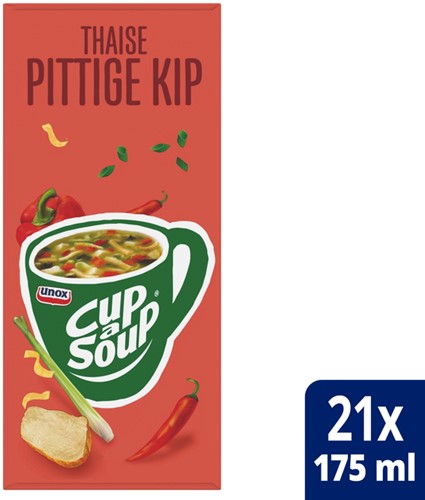Cup-a-Soup Unox Thaise pittige kip 21x175ml