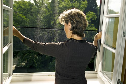 Insectenhor tesa® Insect Stop STANDARD raam 1,10x1,30m wit-2