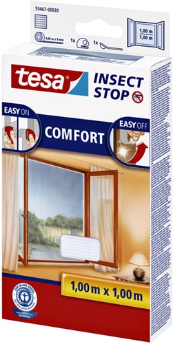 Insectenhor tesa® Insect Stop COMFORT raam 1x1m wit-3