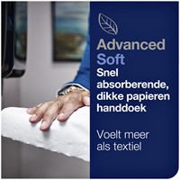 Handdoekrol Tork H1 Matic Advanced 2-laags 150m wit 290067-1