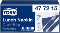 Lunchservet Tork Advanced 1/4 vouw 2-laags 328x325mm 200 vel donkerblauw 477215