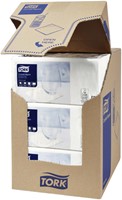 Cocktailservet Tork Advanced 1/4 vouw 2-laags 238x238mm 200 vel wit 477534-2