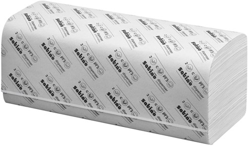 Handdoek Satino PT3 Comfort c-vouw 2-laags 250x320mm 24x128 vel wit 277420-3