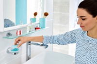 Zeephouder tesa® Smooz hoogglans verchroomd metaal zelfklevend-1