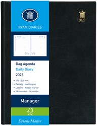 Agenda 2027 Ryam Manager Mundior 1dag/1pagina zwart