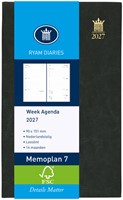 Agenda 2027 Ryam Memoplan 7 Mundior 7dagen/2pagina's zwart