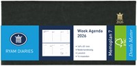 Agenda 2026 Ryam Memoplan 7 Mundior Suprema 7dagen/2pagina's landscape zwart