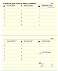 Agendavulling 2027 Ryam Memoplan 7 Compact 7 dagen/2pagina's landscape crème