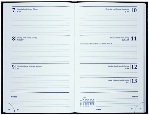 Agenda 2027 Brepols Saturnus Lima 7dagen/2pagina's blauw-2