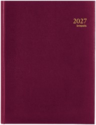 Agenda 2027 Brepols Timing Lima 7dagen/2pagina's viertalig bordeaux
