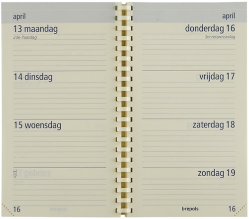 Agendavulling 2027 Brepols Optivision Pocket 7dagen/2pagina's