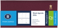 Agenda 2026 Ryam Memoplan 7 Suprema 7dagen/2pagina's landscape bordeaux