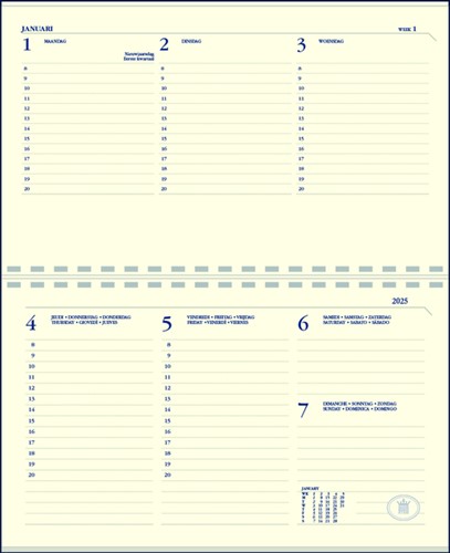 Agenda 2027 Ryam Compact Suprema 7dagen/2pagina's ringplastic bordeaux-2