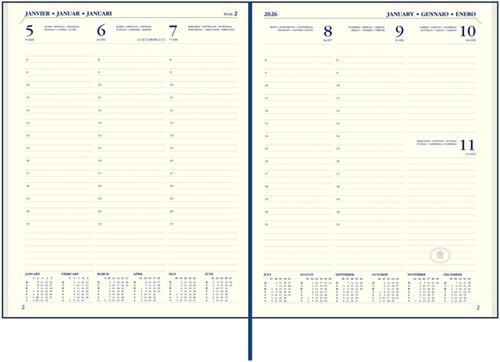 Agenda 2026 Ryam Executive Mundior 7dagen/2pagina's zwart-2