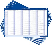 Jaarplanner 2027 Legamaster 90x60cm horizontaal gelamineerd Engelstalig-2