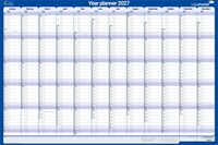 Jaarplanner 2027 Legamaster 1 persoon 90x60cm horizontaal gelamineerd Engelstalig