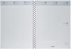 Agendavulling 2027 Brepols Timing 7dagen/2pagina's spiraal wit
