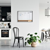 Whiteboard Nobo magnetische planner met prikbord van kurk 58,5x43cm-2