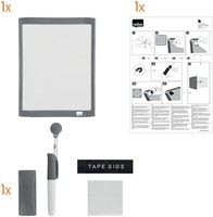Whiteboard Nobo 21.6x28cm magnetisch assorti-7