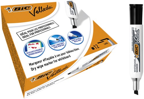 Whiteboardmarker Bic Velleda 1781 schuin large zwart-3