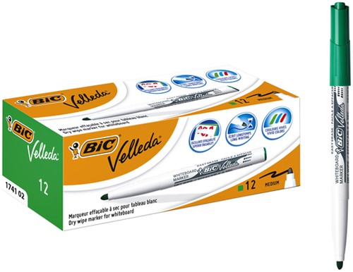Whiteboardmarker Bic Velleda 1741 rond medium groen-2