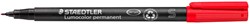 Viltstift Staedtler Lumocolor 313 permanent S rood