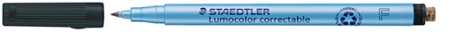 Viltstift Staedtler Lumocolor 305 non permanent correctable F zwart
