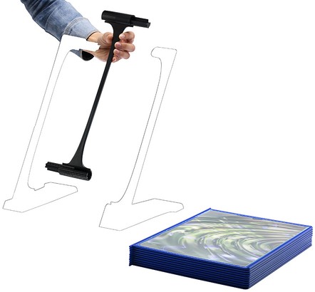 Infomanager Flex-O-Frame uitbreidingsset 10-tassen blauw