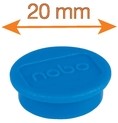Magneet Nobo 20mm blauw 8 stuks-4