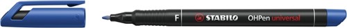 Viltstift STABILO OHpen 842/41 permanent rond fijn blauw