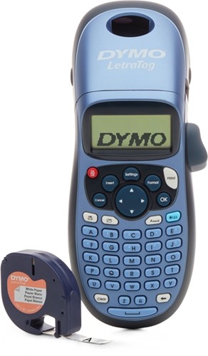 Labelprinter Dymo LetraTag 100H draagbaar abc 12mm blauw