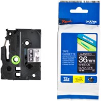 Labeltape Brother P-touch TZe-365 standaard 36mm wit op zwart-3