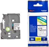 Labeltape Brother P-touch TZe-M31 mat 12mm zwart op transparant-3