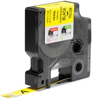 Labeltape Dymo Rhino industrieel nylon 12mm zwart op geel-2