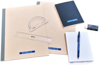 Reliëftape Dymo embossing vinyl 9mm wit op blauw-3