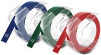 Reliëftape Dymo embossing vinyl 9mm assorti 3 stuks-1