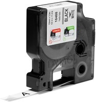 Labeltape Dymo Rhino industrieel nylon 12mm zwart op wit-2