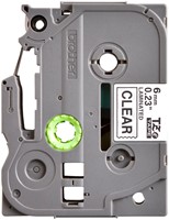 Labeltape Brother P-touch TZe-111 standaard 6mm zwart op transparant-2