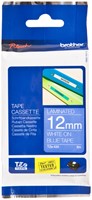 Labeltape Brother P-touch TZe-535 standaard 12mm wit op blauw