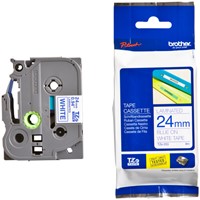 Labeltape Brother P-touch TZe-253 standaard 24mm blauw op wit-3