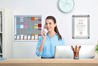 Planbord Nobo kantoorplanning T-kaart nr.2 met 24 sleuven-2