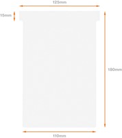 T-kaart Nobo nr.4 112mm wit 100 stuks-3