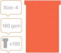 T-kaart Nobo nr.4 112mm rood 100 stuks-5