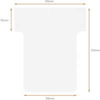 T-kaart Nobo nr 1.5 36mm wit 100 stuks-6