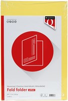 Vouwmap Quantore Folio ongelijke zijde 320gr geel-3
