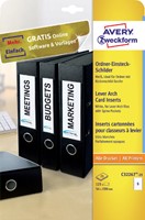 Rug-insteekkaart Avery breed 54x190mm wit 25 vel-3